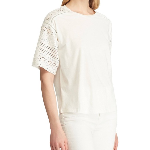 Lauren Ralph Lauren Embroidered Cotton Top - Picture 6 of 14